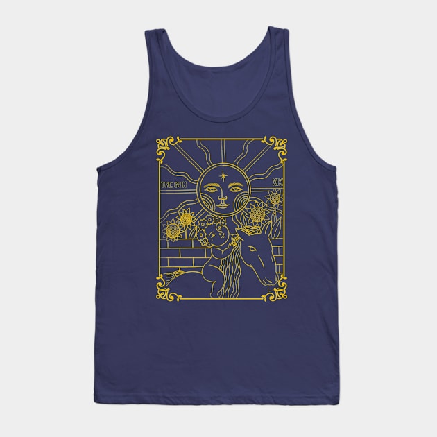 The Sun XlX Tarot Card Tank Top by Souls.Print